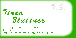 timea bluttner business card